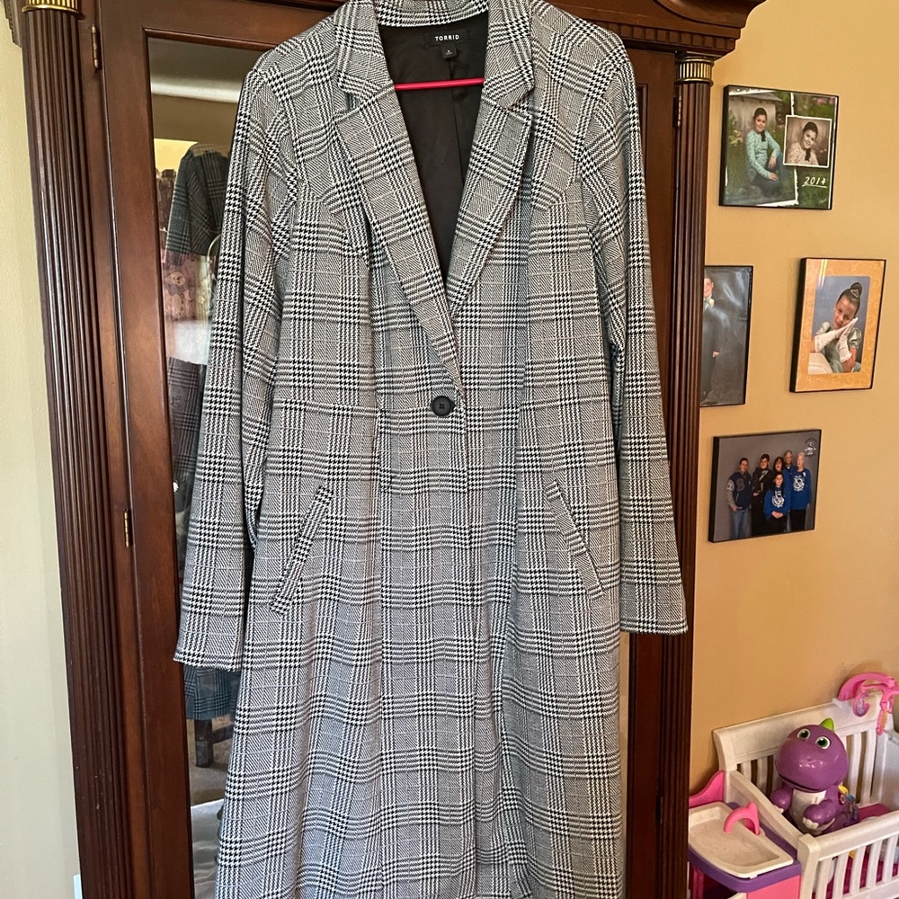 Torrid long trench coat.